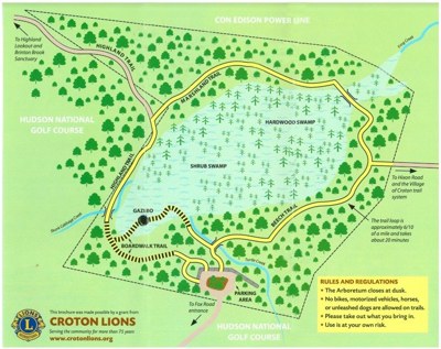 Jane E. Lytle Memorial Arboretum — visitor trail map