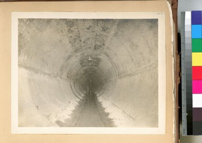 Croton Lake pressure tunnel: completed lining, February 14, 1912