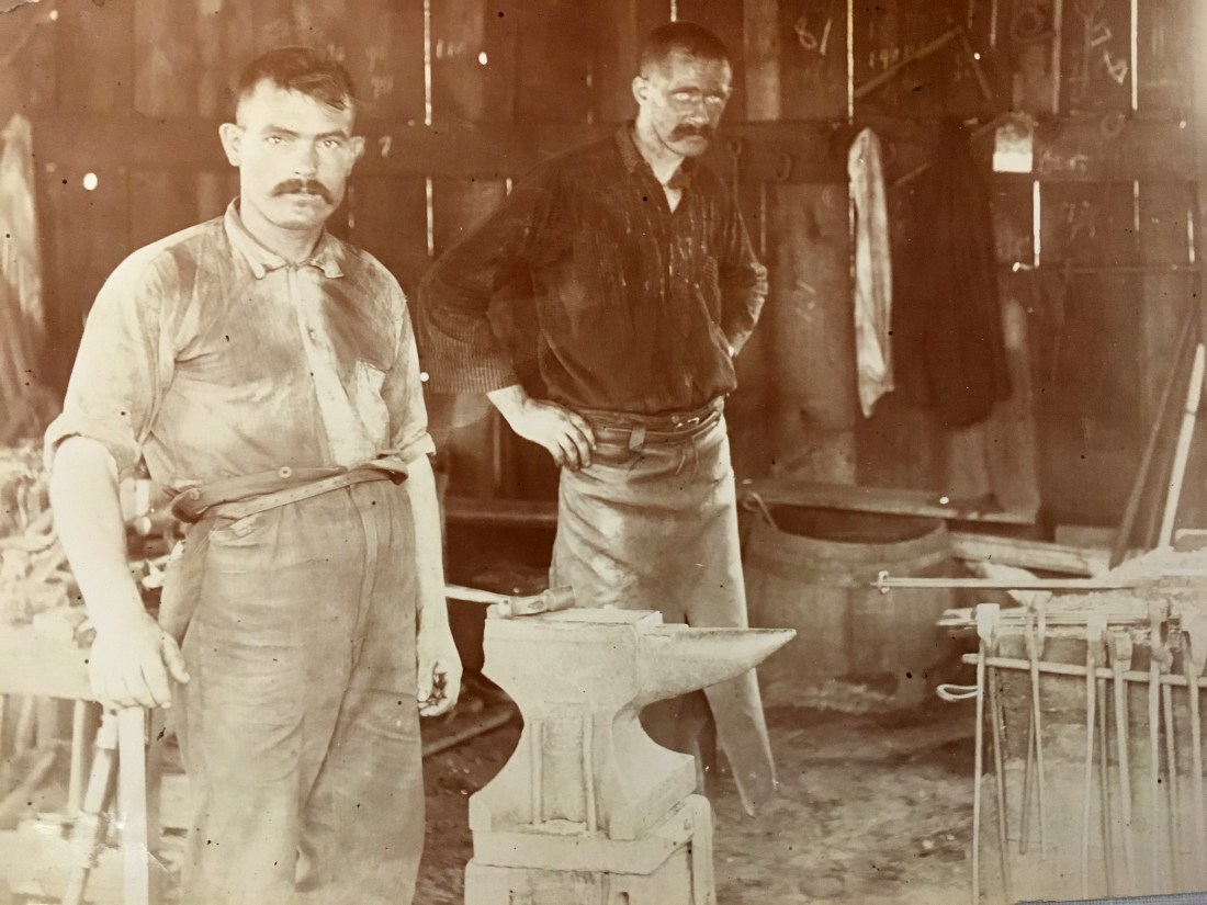 Blacksmiths at the New Croton Dam, 1895