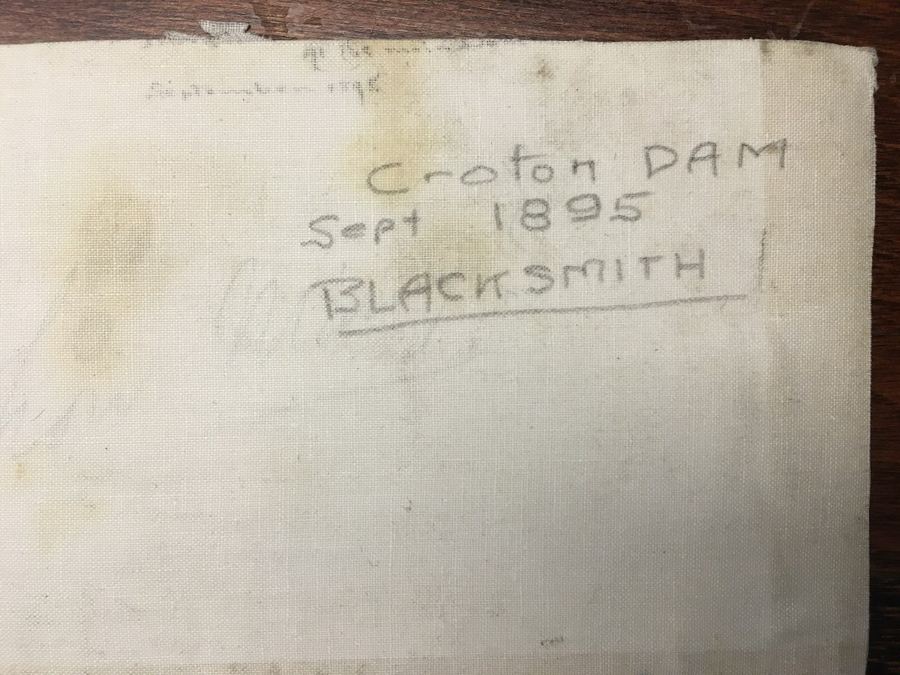 Blacksmiths at the New Croton Dam, 1895