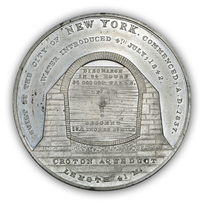 The 1842 Croton Water Celebration Medal