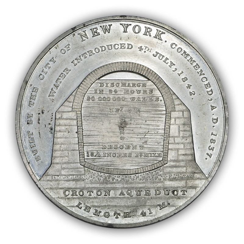 The 1842 Croton Water Celebration Medal