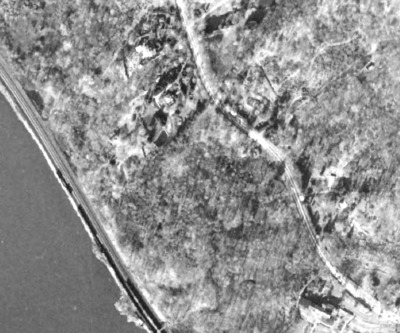 Gouveia locality from the air, 1960