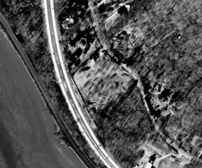 Gouveia locality from the air, 1976