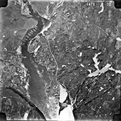 Croton and Gouveia vicinity — individual aerial print, February 20, 1965
