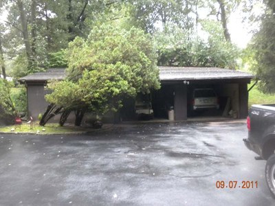 Two-car garage and storage, as captioned in the 2011 survey