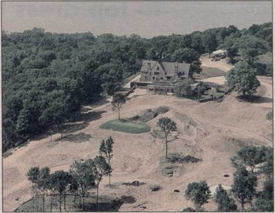 Hudson National during course construction, published 1995