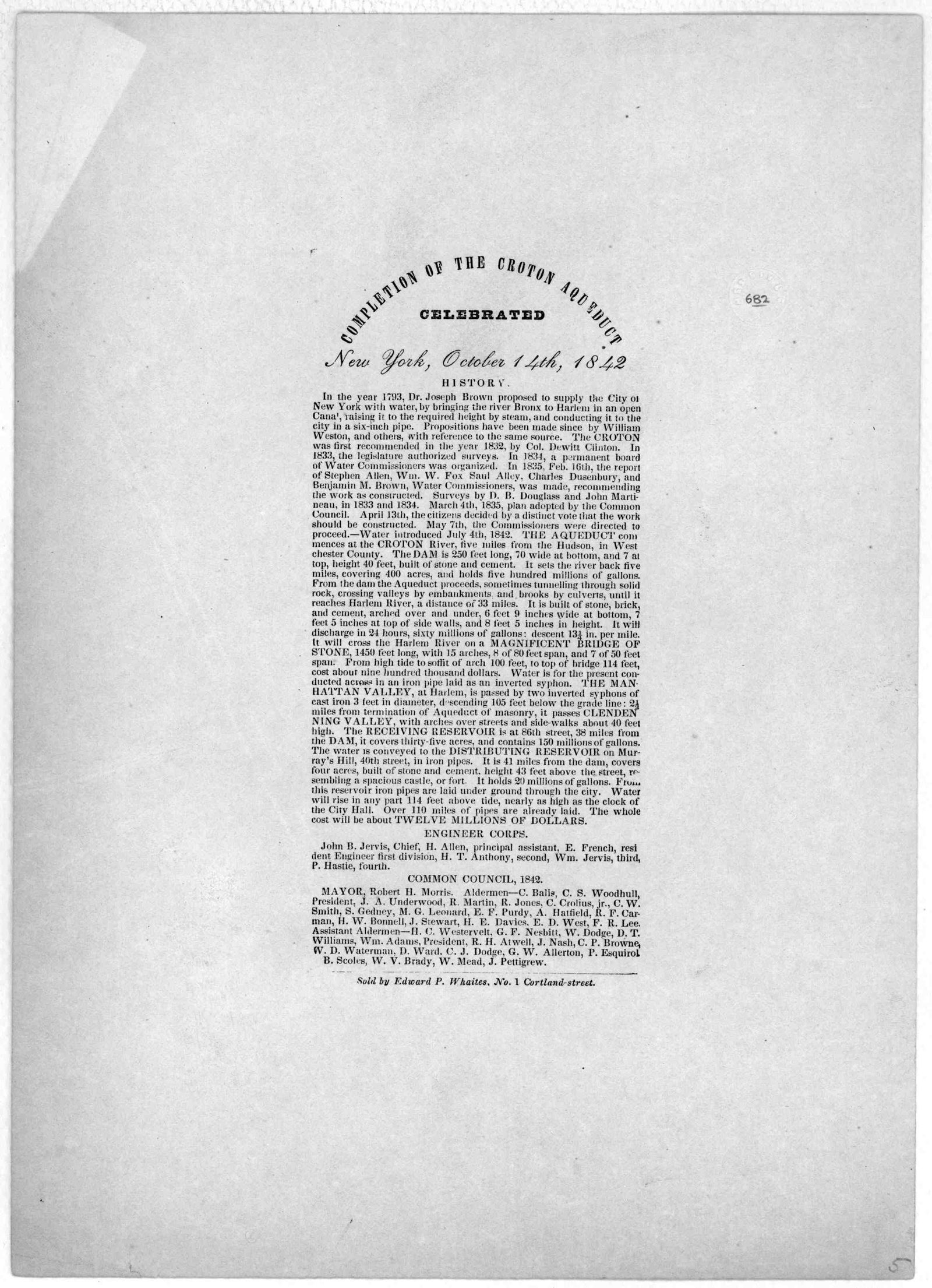 loc aqueduct broadside 1842 mid