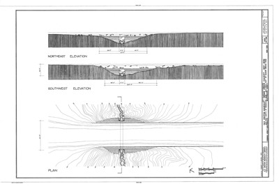 Indian Creek culvert — HAER plan and elevations, sheet 2 of 3