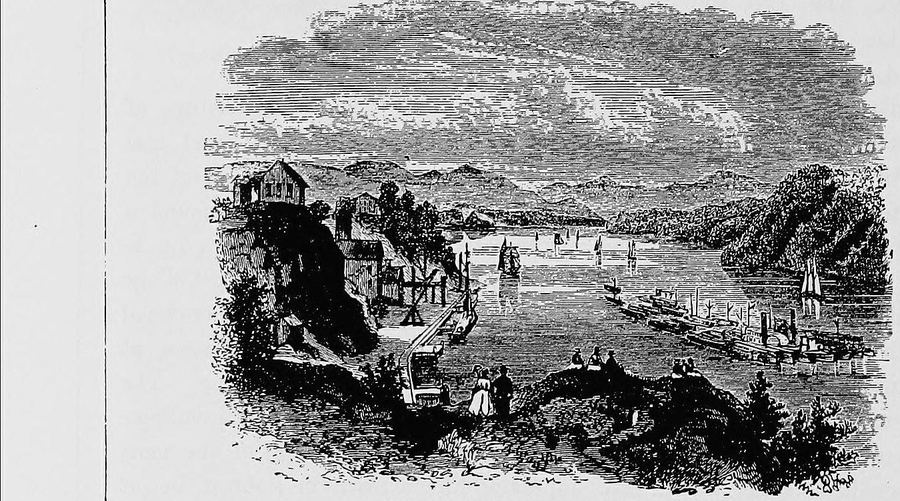 Croton Dam Wood Engraving — Lossing
