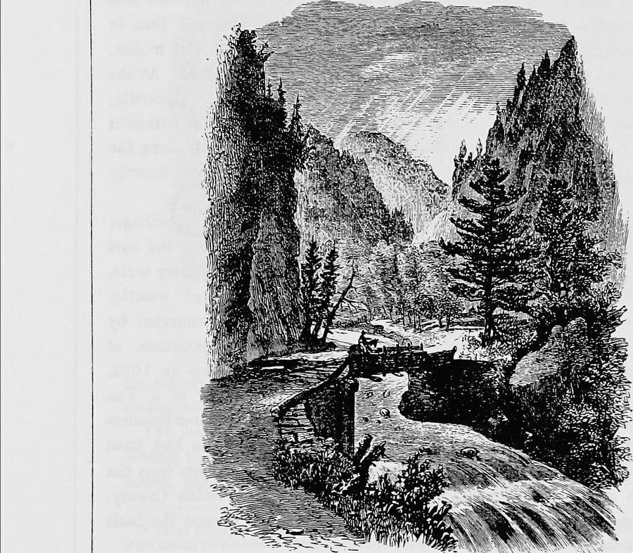 Mountainous Hudson River Scene