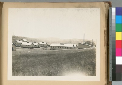 Camp Bradley and incinerator, July 26, 1909