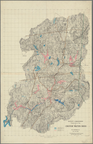 Croton watershed, 1889 — complete Aqueduct Commissioners map