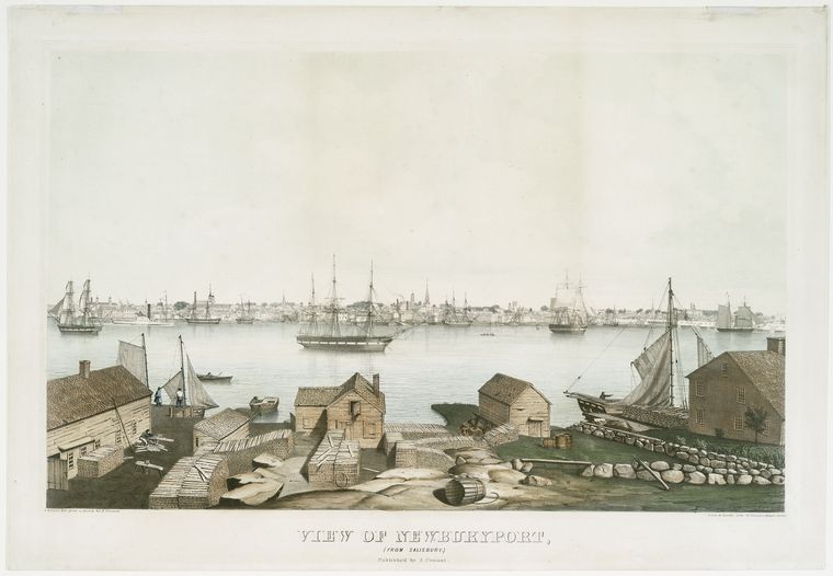View of the Jet at Harlem River — F.B. Tower (1843)
