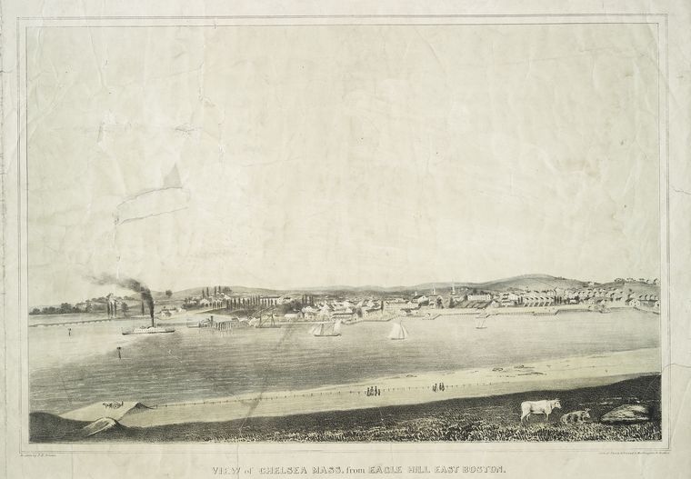 View of Chelsea, Mass. from Eagle Hill, East Boston