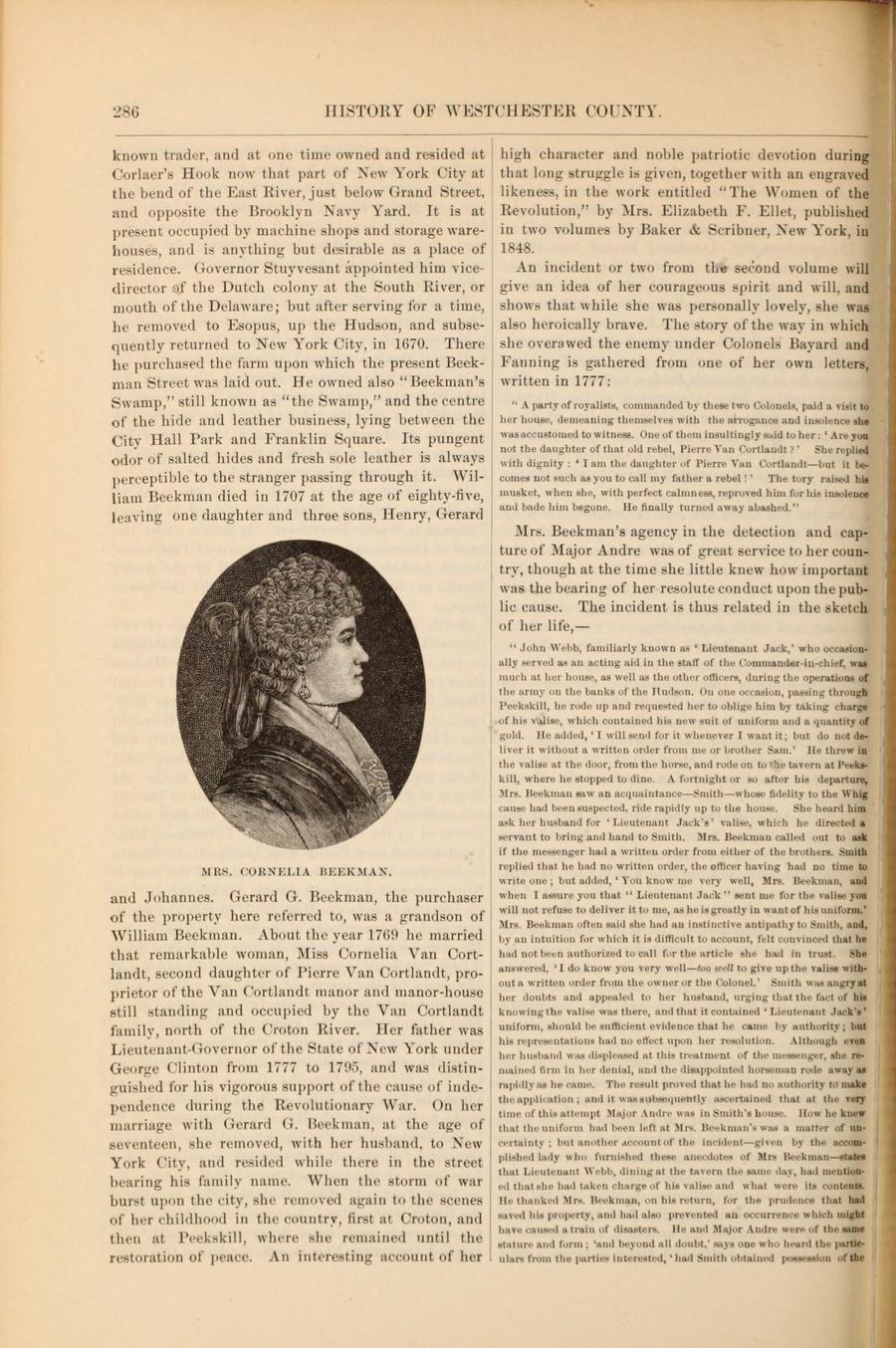 Portrait of Mrs. Cornelia Beekman