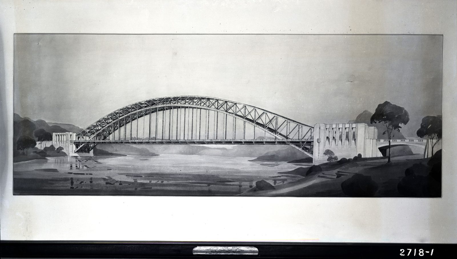 wca croton lake bridge painting 1929 mid