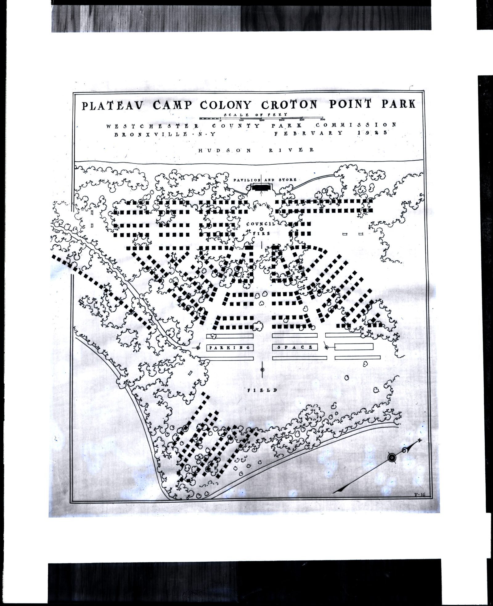 wca map tent colony 1925 mid