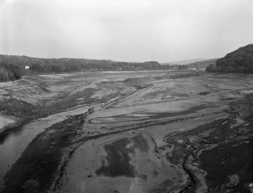 New Croton Reservoir, partially drained