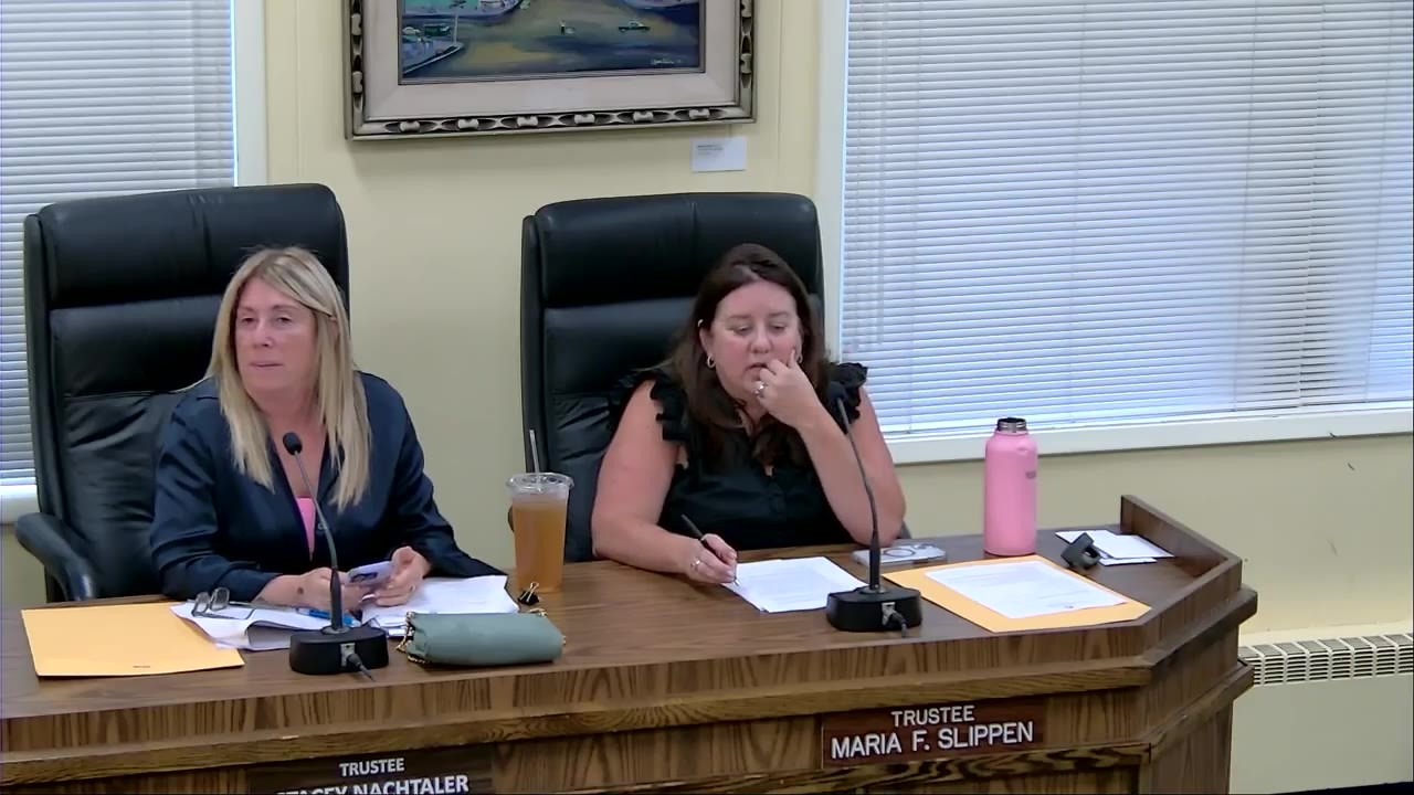Trustees at the August 19 village meeting cited in this report on access to license-plate-reader data.