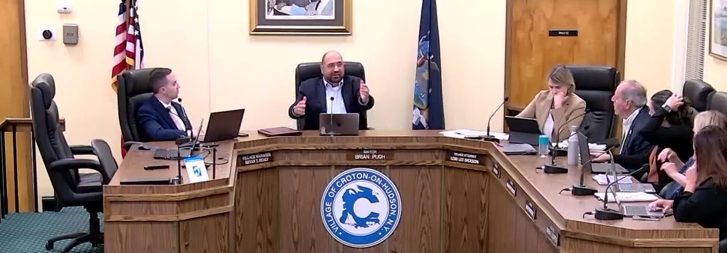 Village trustees discuss proposed cannabis zoning at their September 16 work session.