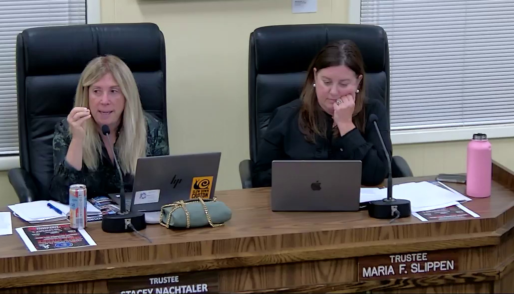 Trustee Stacey Nachtaler asked whether the police staffing study would examine consolidation with the county; the manager said it would not.