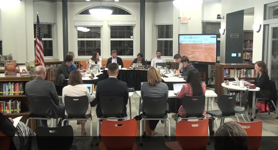 The Croton-Harmon Board of Education meets September 17, when the district reported the end of its varsity football season.