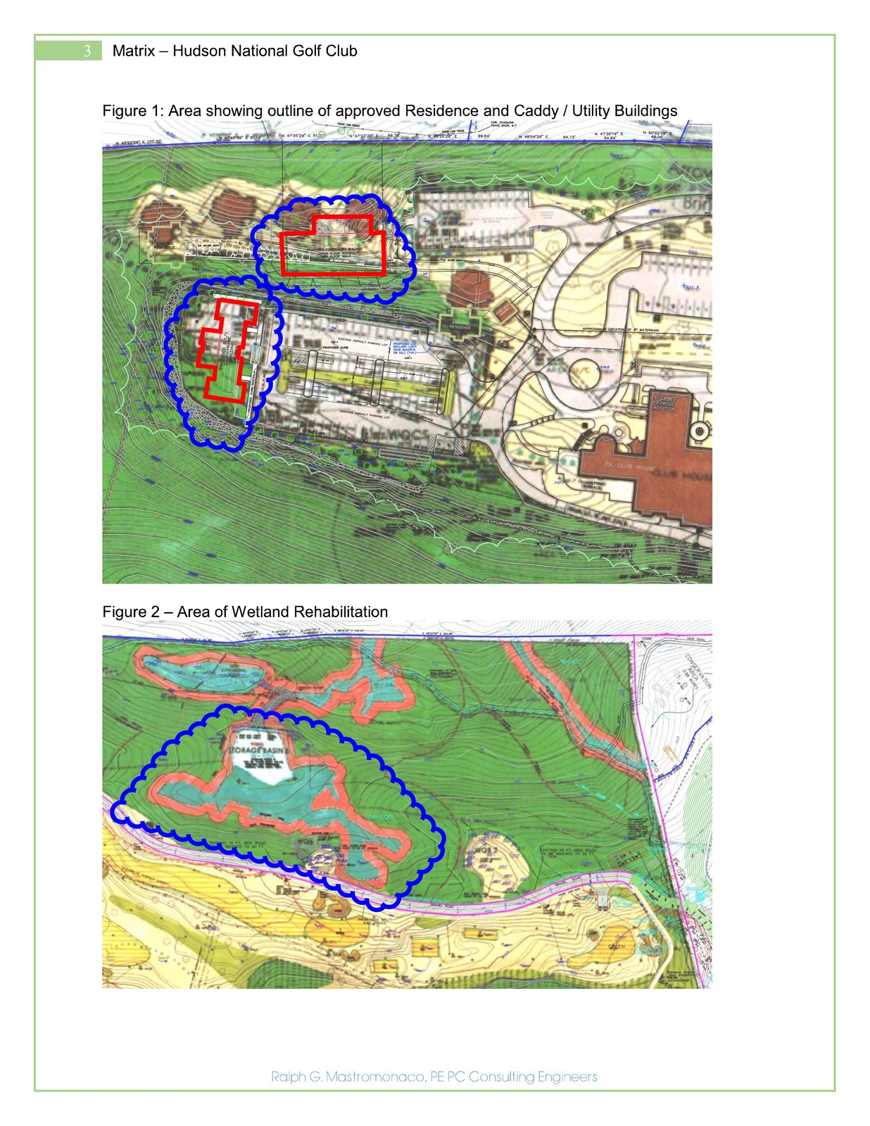 Building and wetland plan comparisons