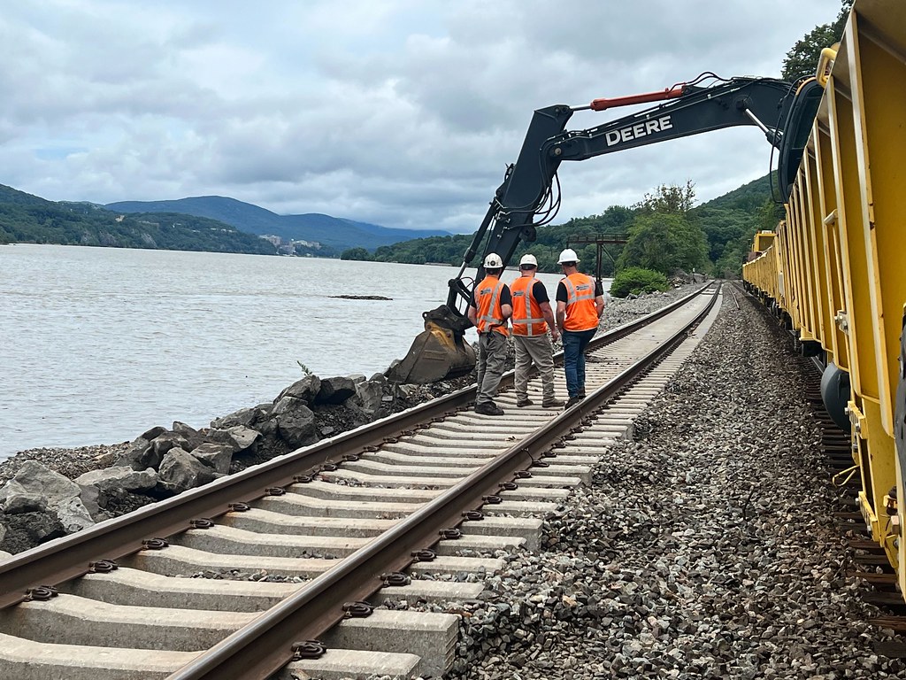 Metro-North Railroad Storm Conditions on the Hudson Line