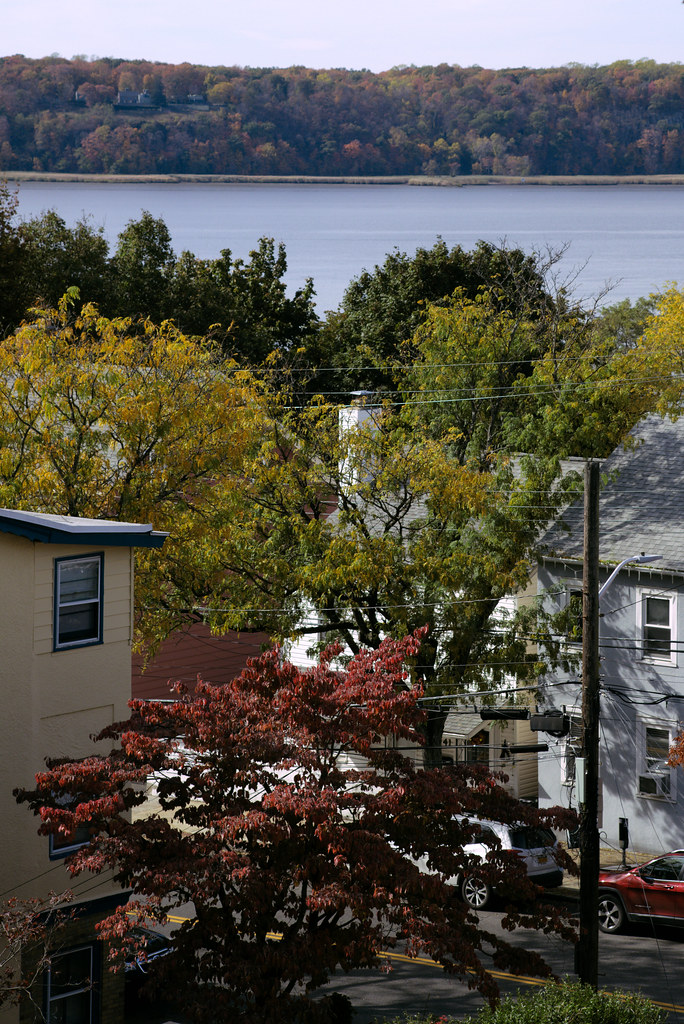 Hudson River and Dobbs Ferry, from Old Croton Aqueduct Trail