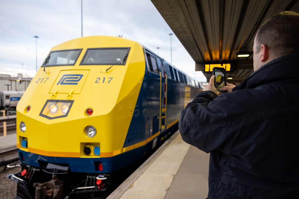 Penn Central heritage locomotive inaugural run from Croton-Harmon