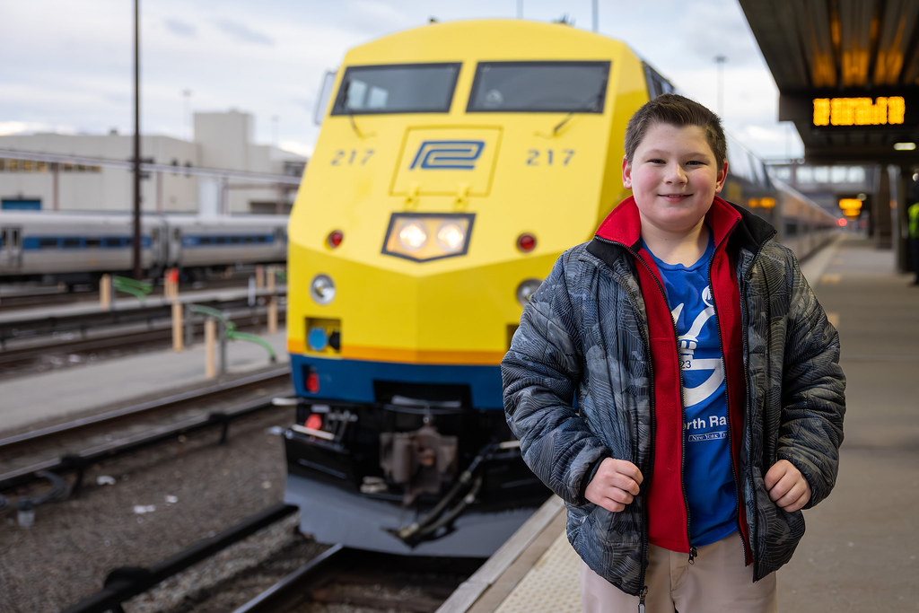 Penn Central heritage locomotive inaugural run from Croton-Harmon