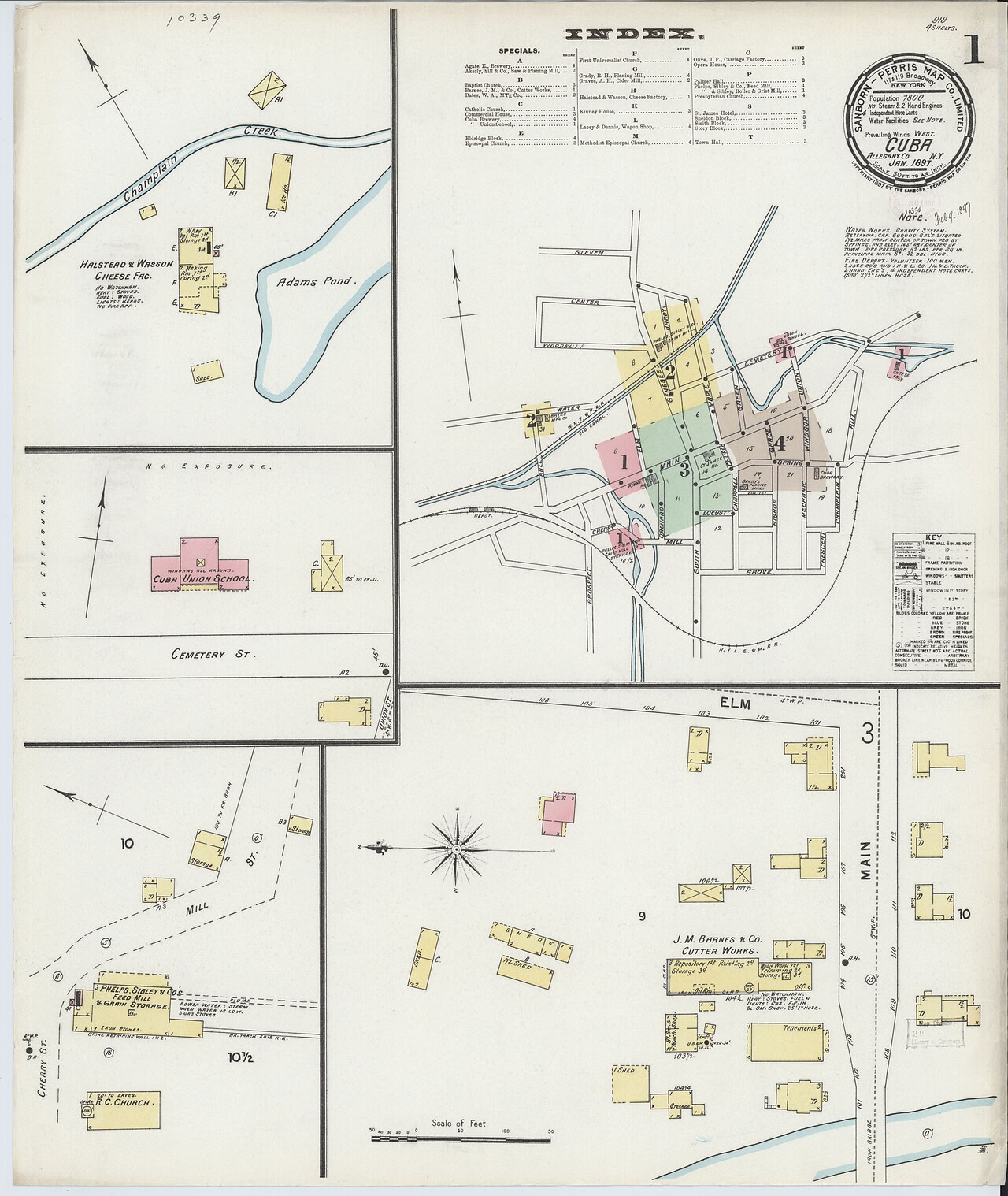 Sanborn Fire Insurance Map from Croton-on-hudson, Westchester County, New York. LOC sanborn05870 001-1.jpg