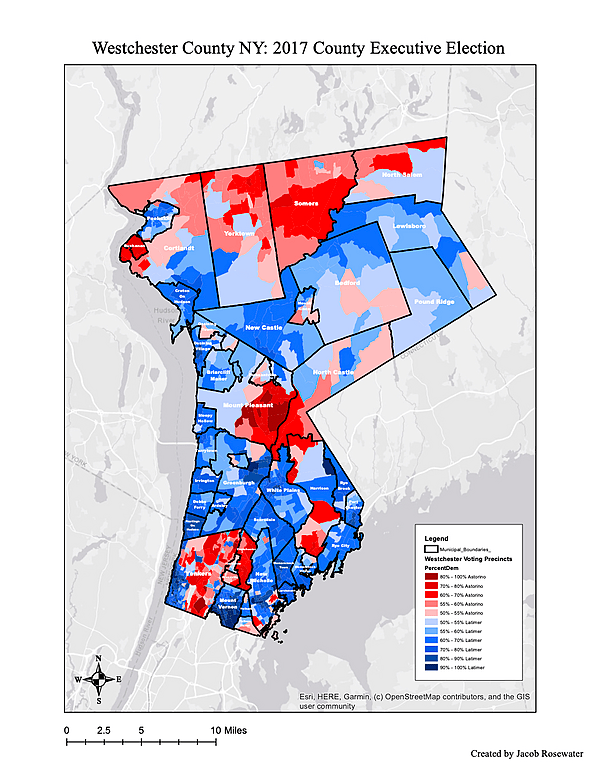 2017 County Executive Results by Municipality