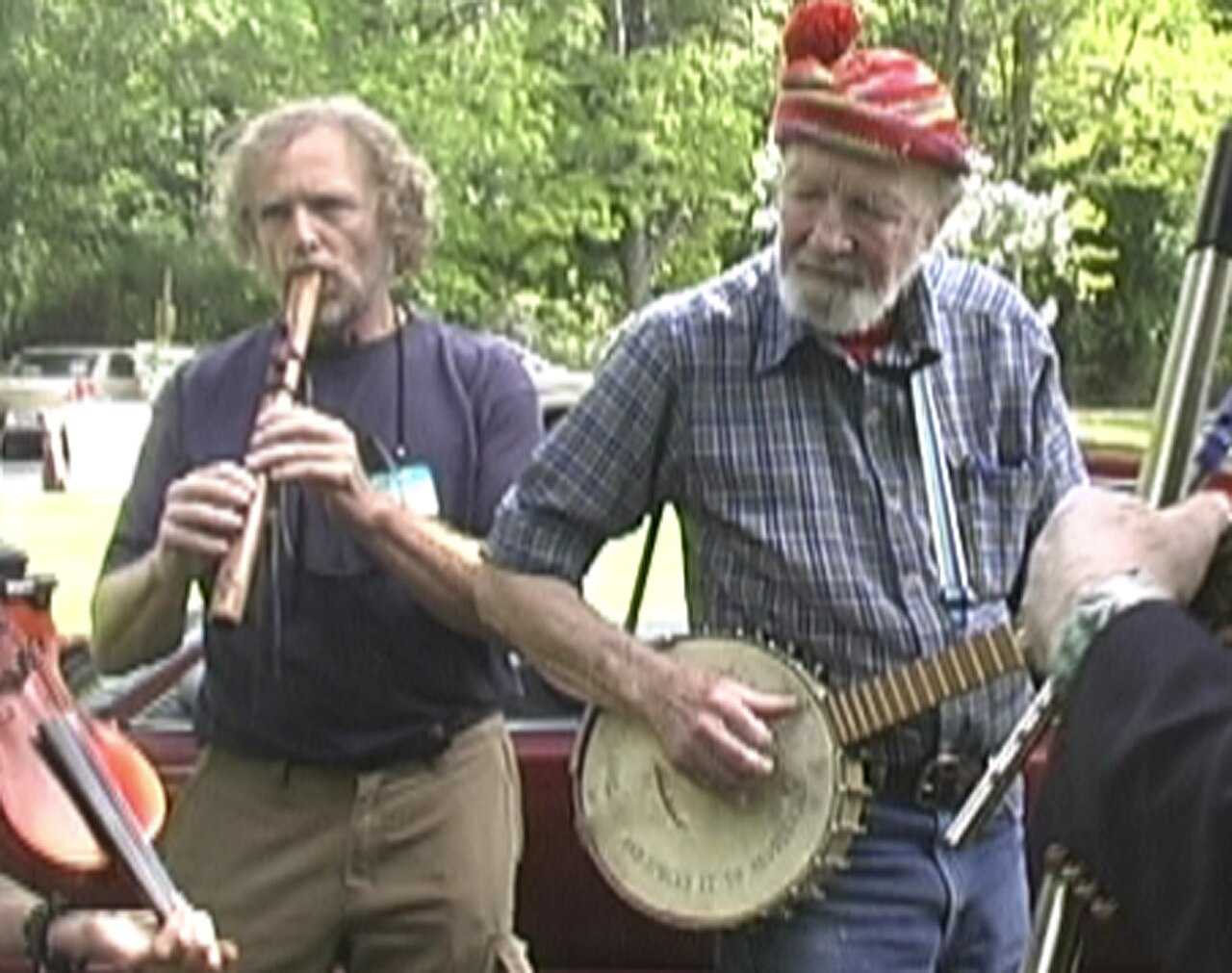 Pete Seeger & William Waterway jamming in Pete's home town of Beacon, New York.jpg
